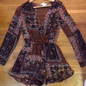 Long sleeve romper